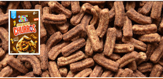 céréales et boîte Cinnamon Toast Crunch: Chocolate Churros de General Mills (2021)