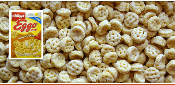 céréales et boîte Eggo Cereal de Kellogg's (2020)